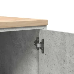 vidaXL Garageopbevaringsskab Beton Grå 30x51x85cm Massivt træ Fyrretræ