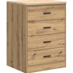 vidaXL Garageopbevaringsskab Håndværks eg 60x51x85 cm