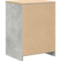 vidaXL Garageopbevaringsskab Beton Grå 60x51x85cm Massivt træ Fyrretræ