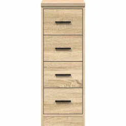 vidaXL Garageopbevaringsskab Sonoma eg 30x51x85cm Massivt træ Fyrretræ