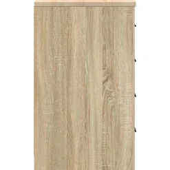 vidaXL Garageopbevaringsskab Sonoma eg 30x51x85cm Massivt træ Fyrretræ