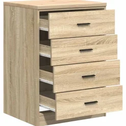 vidaXL Garageopbevaringsskab Sonoma eg 60x51x85cm Massivt træ Fyrretræ