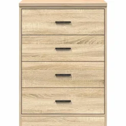 vidaXL Garageopbevaringsskab Sonoma eg 60x51x85cm Massivt træ Fyrretræ