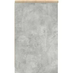 vidaXL Garageopbevaringsskab Beton Grå 30x51x85cm Massivt træ Fyrretræ