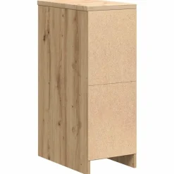 vidaXL Garageopbevaringsskab Håndværks eg 30x51x85 cm