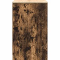 vidaXL Garageopbevaringsskab røget eg 60x51x85 cm massivt træ fyrretræ
