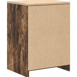 vidaXL Garageopbevaringsskab røget eg 60x51x85 cm massivt træ fyrretræ