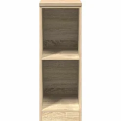 vidaXL Garageopbevaringsskab Sonoma eg 30x51x85cm Massivt træ Fyrretræ