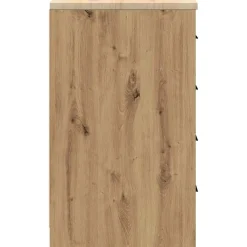 vidaXL Garageopbevaringsskab Håndværks eg 30x51x85 cm