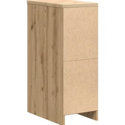 vidaXL Garageopbevaringsskab Håndværks eg 30x51x85 cm
