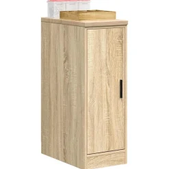 vidaXL Garageopbevaringsskab Sonoma eg 30x51x85cm Massivt træ Fyrretræ