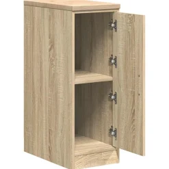 vidaXL Garageopbevaringsskab Sonoma eg 30x51x85cm Massivt træ Fyrretræ