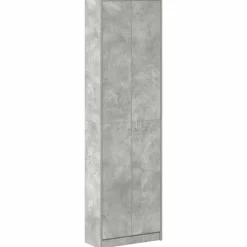 vidaXL Garderobeskab Beton Grå 55 x 25 x 189 cm Konstrueret træ