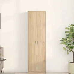 vidaXL Garderobeskab Sonoma eg 55 x 25 x 189 cm Konstrueret træ
