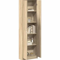 vidaXL Garderobeskab Sonoma eg 55 x 25 x 189 cm Konstrueret træ