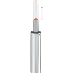 vidaXL Gas-cylinder til kontorstol Krom 261-351 mm Jern