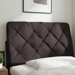 vidaXL gavlpude 80 cm stof mørkebrun