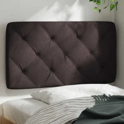 vidaXL gavlpude 80 cm stof mørkebrun
