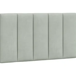vidaXL gavlpude Hanko 80 cm velour lysegrå