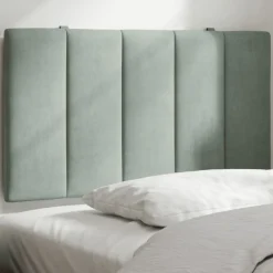 vidaXL gavlpude Hanko 80 cm velour lysegrå