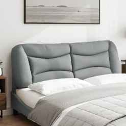 vidaXL gavlpude Hvar 152 cm stof lysegrå