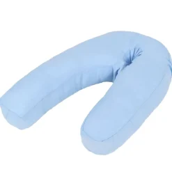 vidaXL graviditetspude J-form 54x(36-43) cm blå