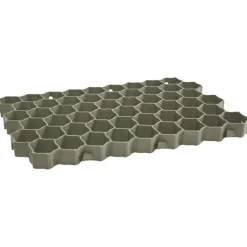 vidaXL græsarmering 16 stk. 60x40x3 cm plast grøn