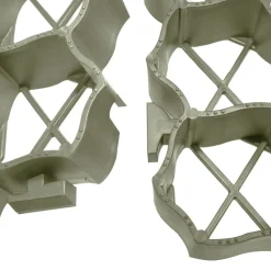 vidaXL græsarmering 16 stk. 60x40x3 cm plast grøn