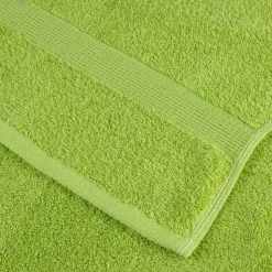 vidaXL Gæstehåndklæde SOLUND 2 pcs Grøn 15 x 21 cm 550 gsm