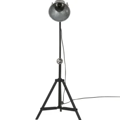 vidaXL gulvlampe 35x35x65/95 cm 25 W E27 vintagesølv