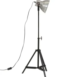 vidaXL gulvlampe 35x35x65/95 cm 25 W E27 vintagesølv
