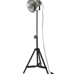 vidaXL gulvlampe 35x35x65/95 cm 25 W E27 vintagesølv