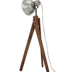 vidaXL gulvlampe 45x45x120 cm 25 W E27 vintagesølv