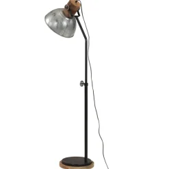 vidaXL gulvlampe 30x30x100-150 cm 25 W E27 vintagesølv