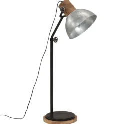 vidaXL gulvlampe 30x30x100-150 cm 25 W E27 vintagesølv