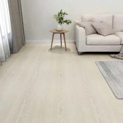 vidaXL Gulvplanker 55 pcs Beige 5,11 m² PVC