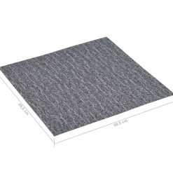 vidaXL Gulvplanker 55 pcs Grå 5,11 m² PVC