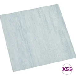 vidaXL Gulvplanker 55 pcs Grøn 5,11 m² PVC