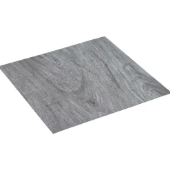 vidaXL Gulvplanker 55 pcs Lysegrå 5,11 m² PVC