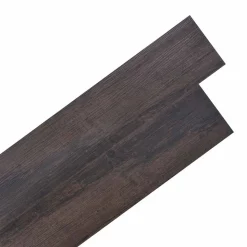 vidaXL Gulvplanker 36 pcs Mørk Brun 5,02 m² PVC