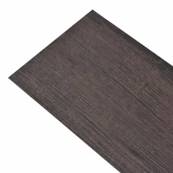 vidaXL Gulvplanker 36 pcs Mørk Brun 5,02 m² PVC