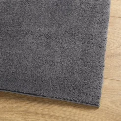 vidaXL gulvtæppe HUARTE 60x110 cm kort luv og vaskbart antracitgrå