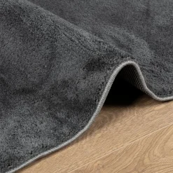 vidaXL gulvtæppe OVIEDO 80x250 cm kort luv antracitgrå