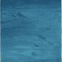 vidaXL gulvtæppe OVIEDO 120x120 cm kort luv turkis