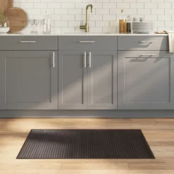 vidaXL gulvtæppe 60x100 cm rektangulær bambus mørkebrun