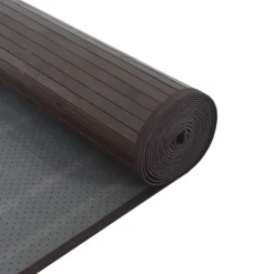 vidaXL gulvtæppe 60x100 cm rektangulær bambus mørkebrun