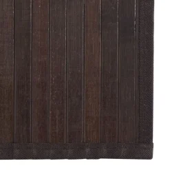 vidaXL gulvtæppe 60x100 cm rektangulær bambus mørkebrun