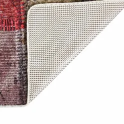 vidaXL gulvtæppe 80x150 cm vaskbart patchworkdesign