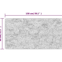 vidaXL gulvtæppe 80x150 cm vaskbart patchworkdesign