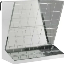 vidaXL Hø Foder Sølv 71 x 33 x 70 cm Galvaniseret stål